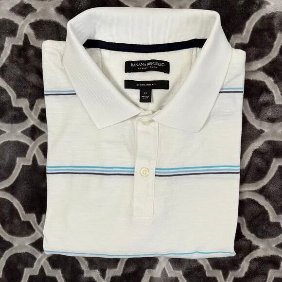 Banana Republic Luxury Touch Polo Mens Extra Large XL Standard Fit 100% Cotton - Picture 8 of 8